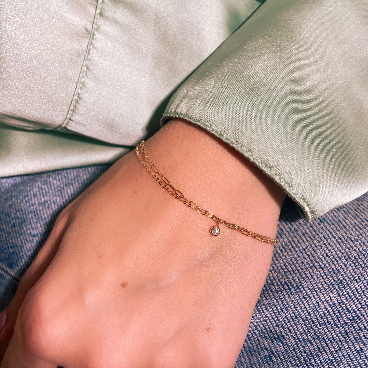 Elfi Armband - Schmuck aus recyceltem Gold mit Labordiamanten - The Good Bling Berlin