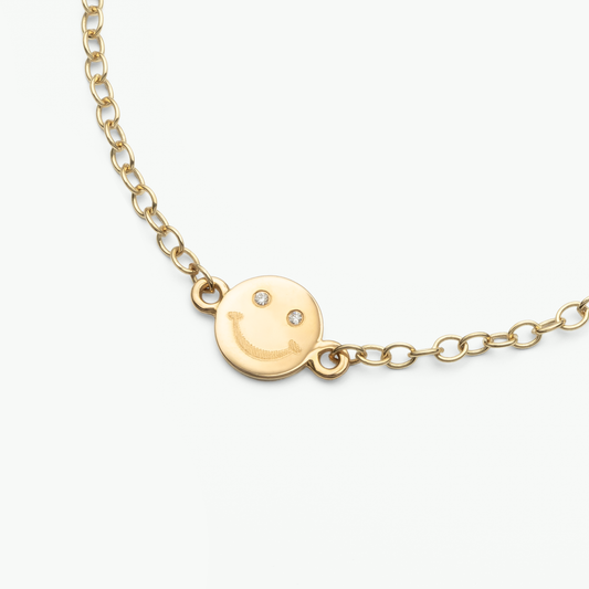 Sweet Smile Armband - Schmuck aus recyceltem Gold mit Labordiamanten - The Good Bling Berlin