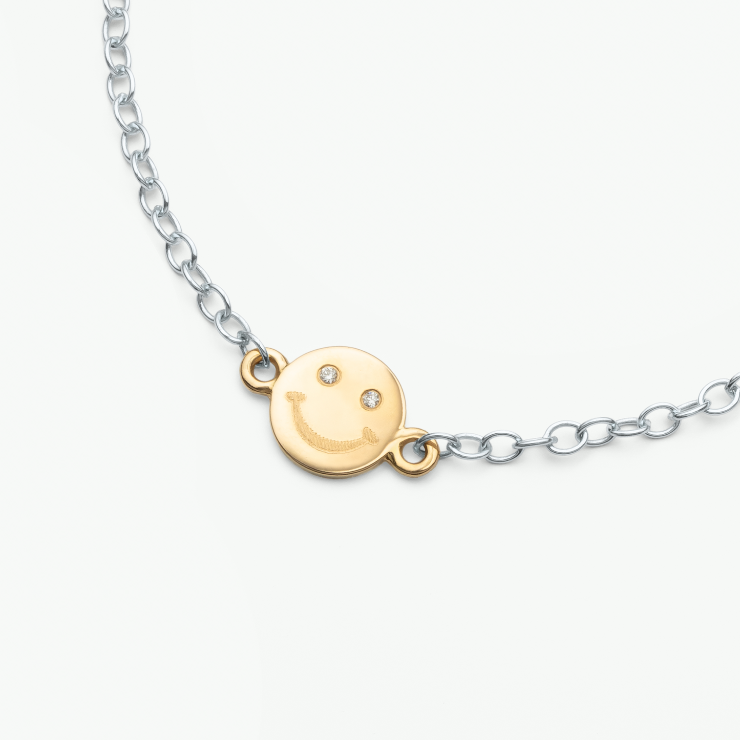 Playful Smile Armband Silber - Schmuck aus recyceltem Gold mit Labordiamanten - The Good Bling Berlin
