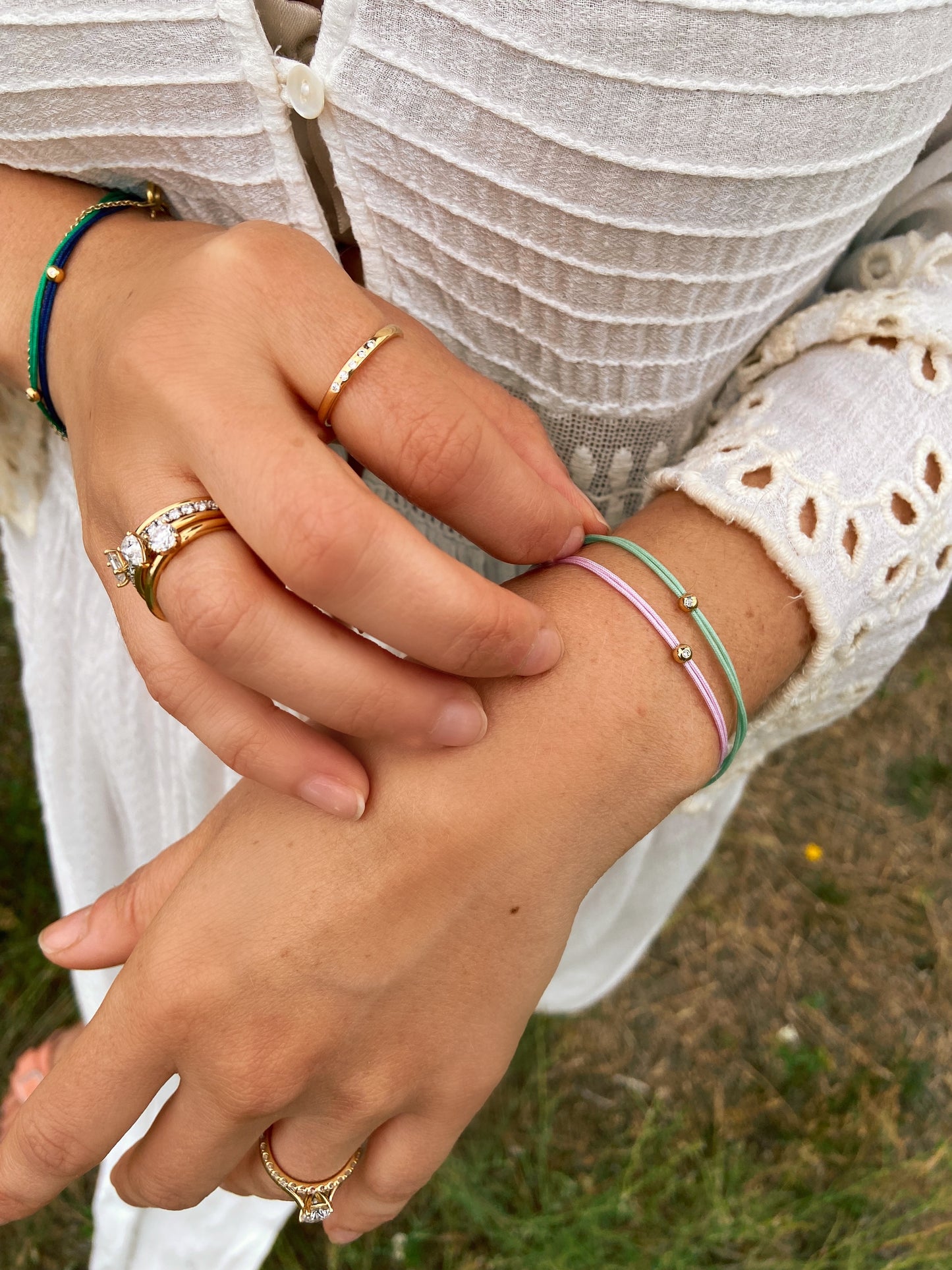 Lio Small Armband - Schmuck aus recyceltem Gold mit Labordiamanten - The Good Bling Berlin