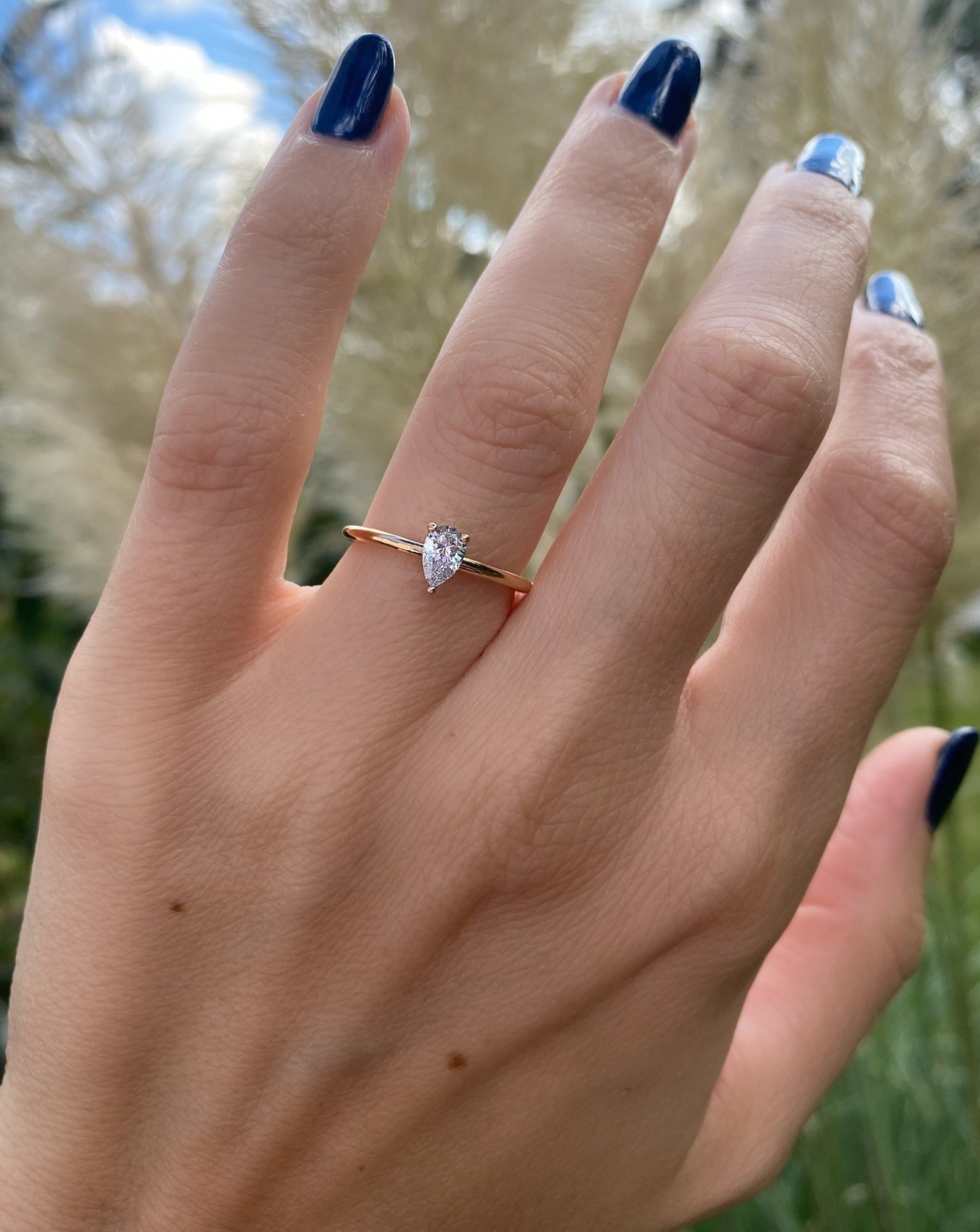 Zoe Ring - Schmuck aus recyceltem Gold mit Labordiamanten - The Good Bling Berlin