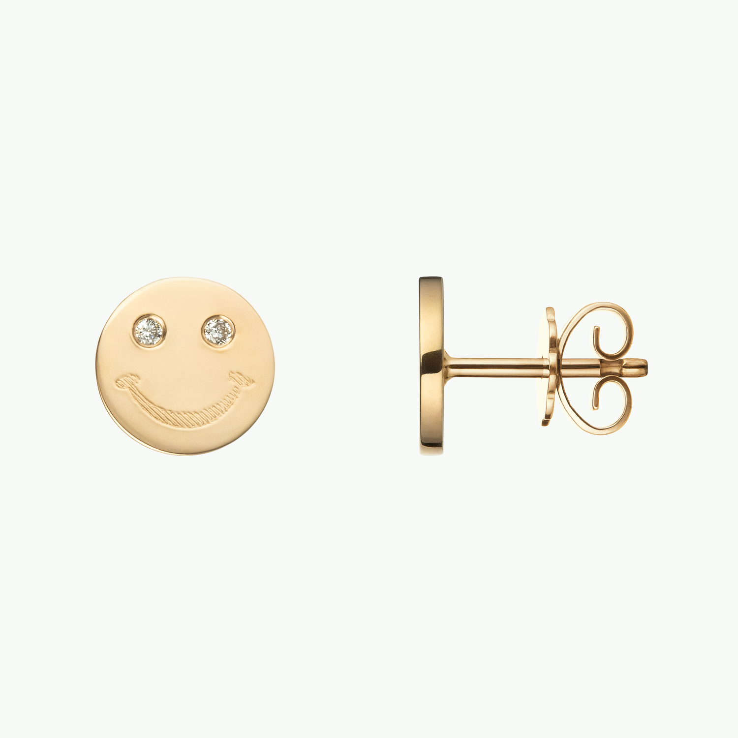 Twinkle Smile Ohrstecker - Schmuck aus recyceltem Gold mit Labordiamanten - The Good Bling Berlin