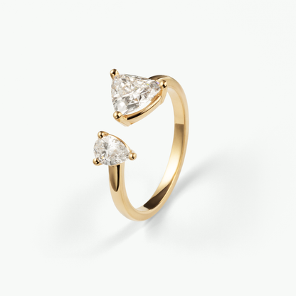 Stella Ring - Schmuck aus recyceltem Gold mit Labordiamanten - The Good Bling Berlin