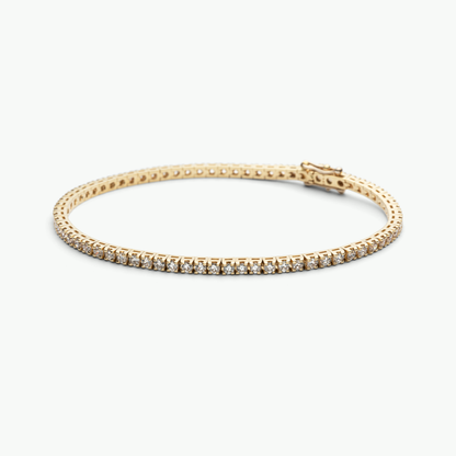 Billie Tennisarmband - Schmuck aus recyceltem Gold mit Labordiamanten - The Good Bling Berlin