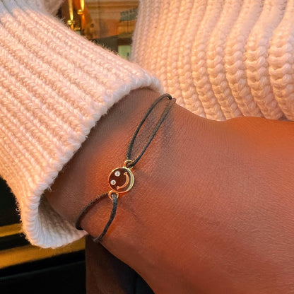 Easy Smile Armband - Schmuck aus recyceltem Gold mit Labordiamanten - The Good Bling Berlin