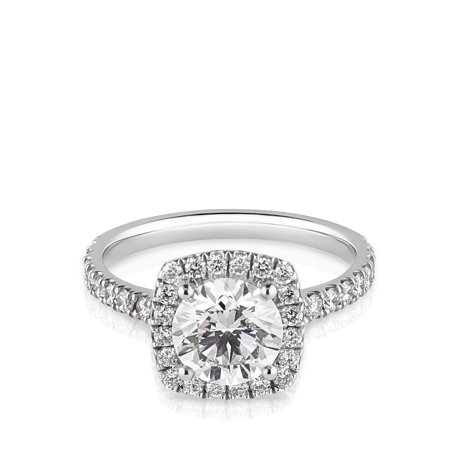 Der weißgoldene Ring Ruby von Zola Berlin verzaubert mit Labor Diamanten.