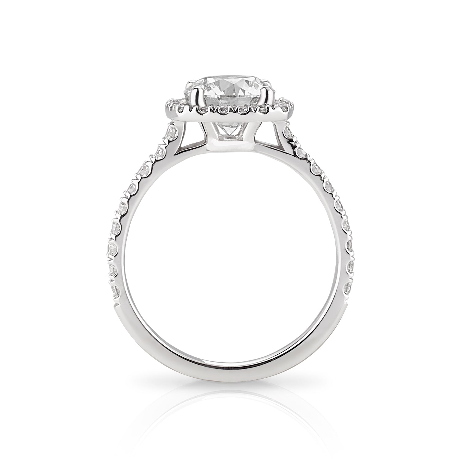 Ruby ist ein weißgoldner Ring von Zola Berlin aus recykeltem Weißgold und labor Diamanten.
